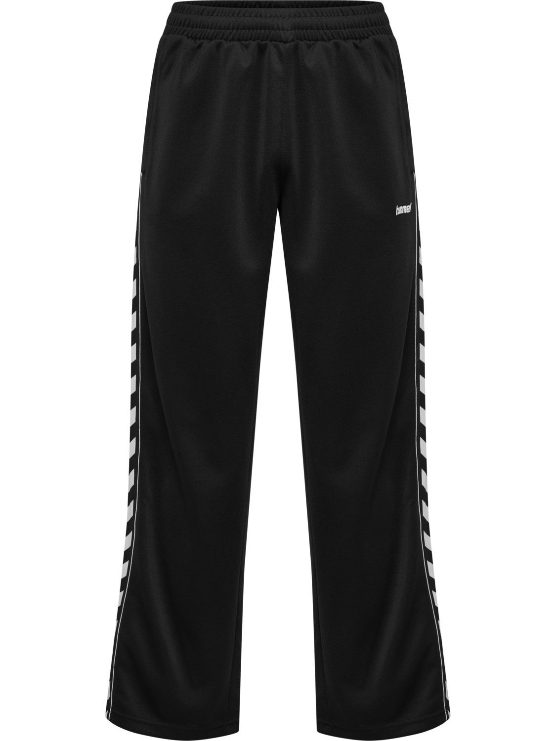 hmlCLUB CHEVRON TRACK PANTS, BLACK, packshot