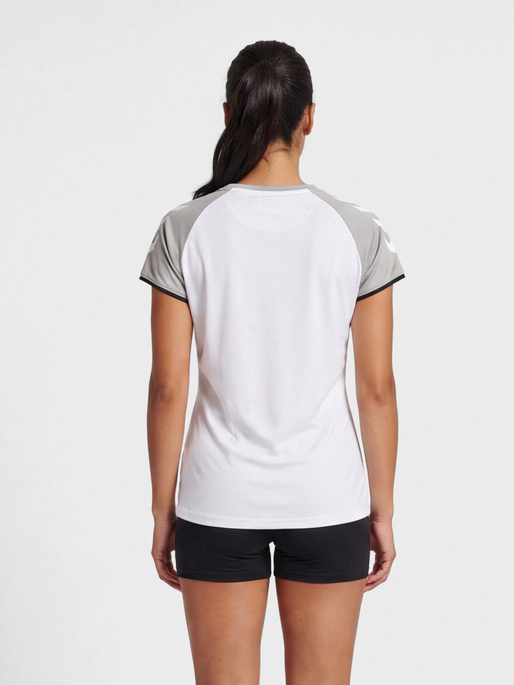 hmlCORE VOLLEY STRETCH TEE WO, WHITE, model
