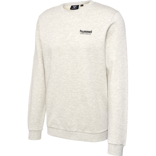 hmlLGC GABE SWEATSHIRT, TOFU MELANGE, packshot