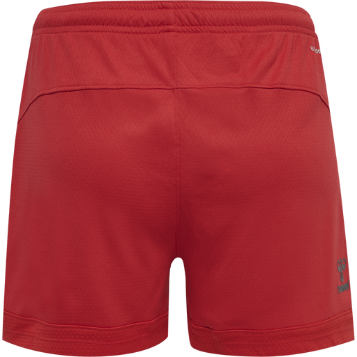 hmlLEAD WOMENS POLY SHORTS, TRUE RED, packshot