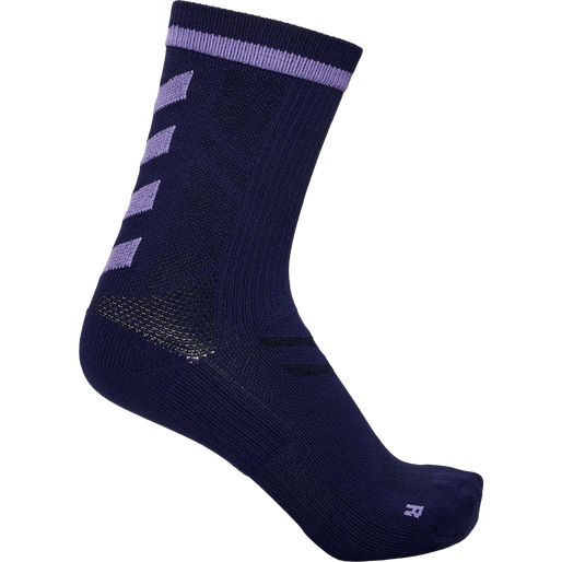 ELITE INDOOR SOCK LOW PA, MARINE/PAISLEY PURPLE, packshot