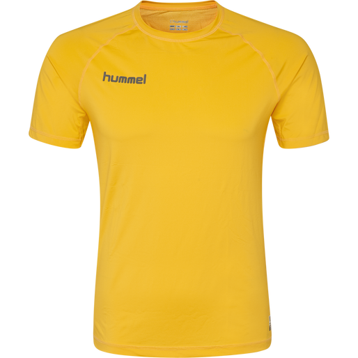 HML FIRST PERFORMANCE JERSEY S/S, SPORTS YELLOW HML FIRST PERFORMANCE JERSEY S/S, SPORTS YELLOW, packshot