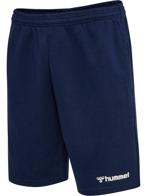 hmlMOVER COTTON BERMUDA SHORTS, MARINE, packshot