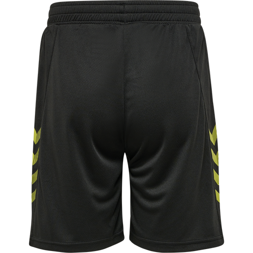 hmlONGRID POLY SHORTS KIDS, JET BLACK, packshot