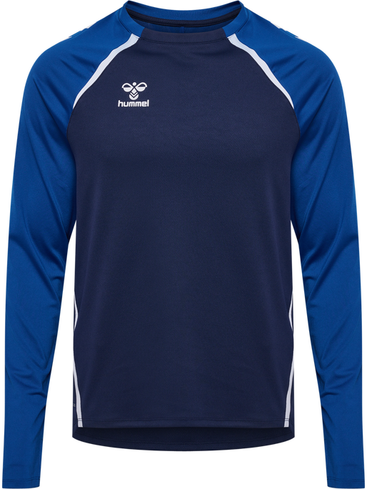 hmlLEAD 2.0 CREW SWEAT, MARINE/TRUE BLUE, packshot