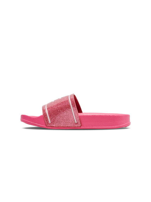 POOL SLIDE GLITTER JR, RASPBERRY, packshot