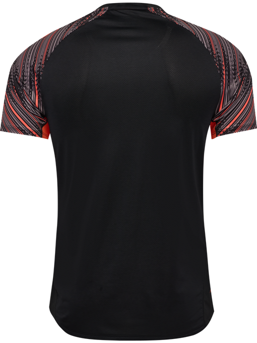 hmlBLAZE PRO TRAINING JERSEY S/S, BLACK/ORANGE hmlBLAZE PRO TRAINING JERSEY S/S, BLACK/ORANGE, packshot