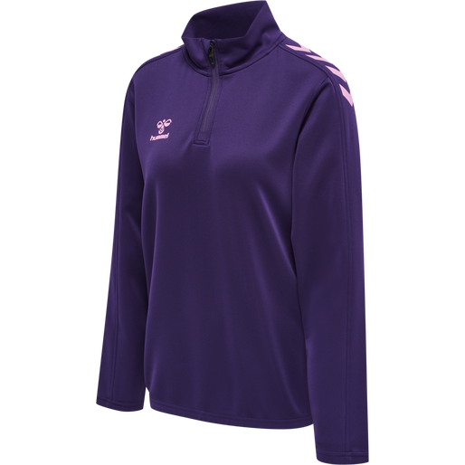 hmlCORE XK HALF ZIP SWEAT WOMAN, ACAI, packshot