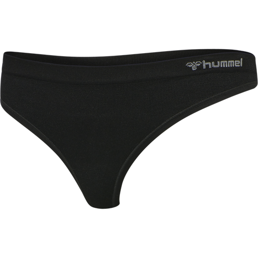 hmlJUNO SEAMLESS THONG, BLACK, packshot