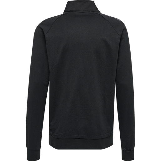 hmlMOVE GRID COTTON ZIP JACKET, BLACK, packshot