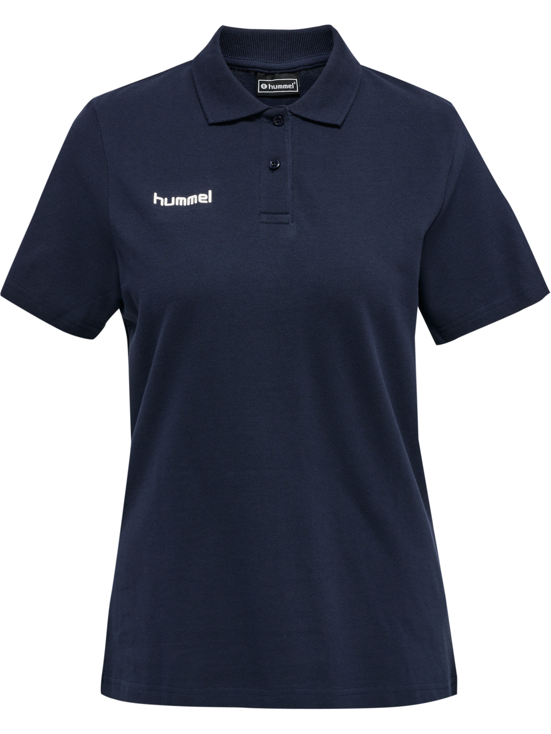 HUMMEL GO COTTON POLO WOMAN, MARINE, packshot