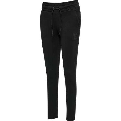 hmlNONI 2.0 TAPERED PANTS, BLACK, packshot