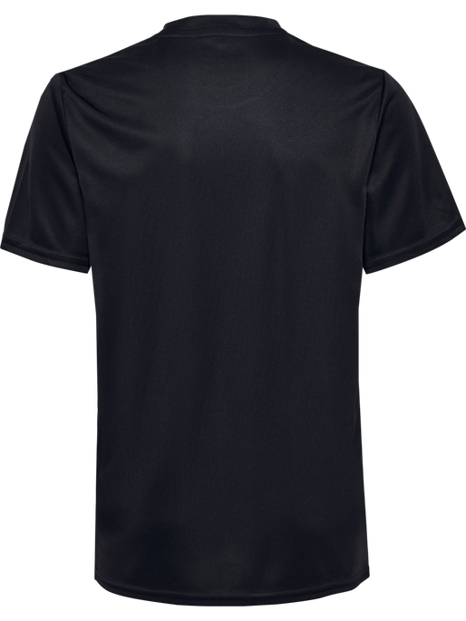 hmlESSENTIAL JERSEY S/S KIDS, BLACK, packshot