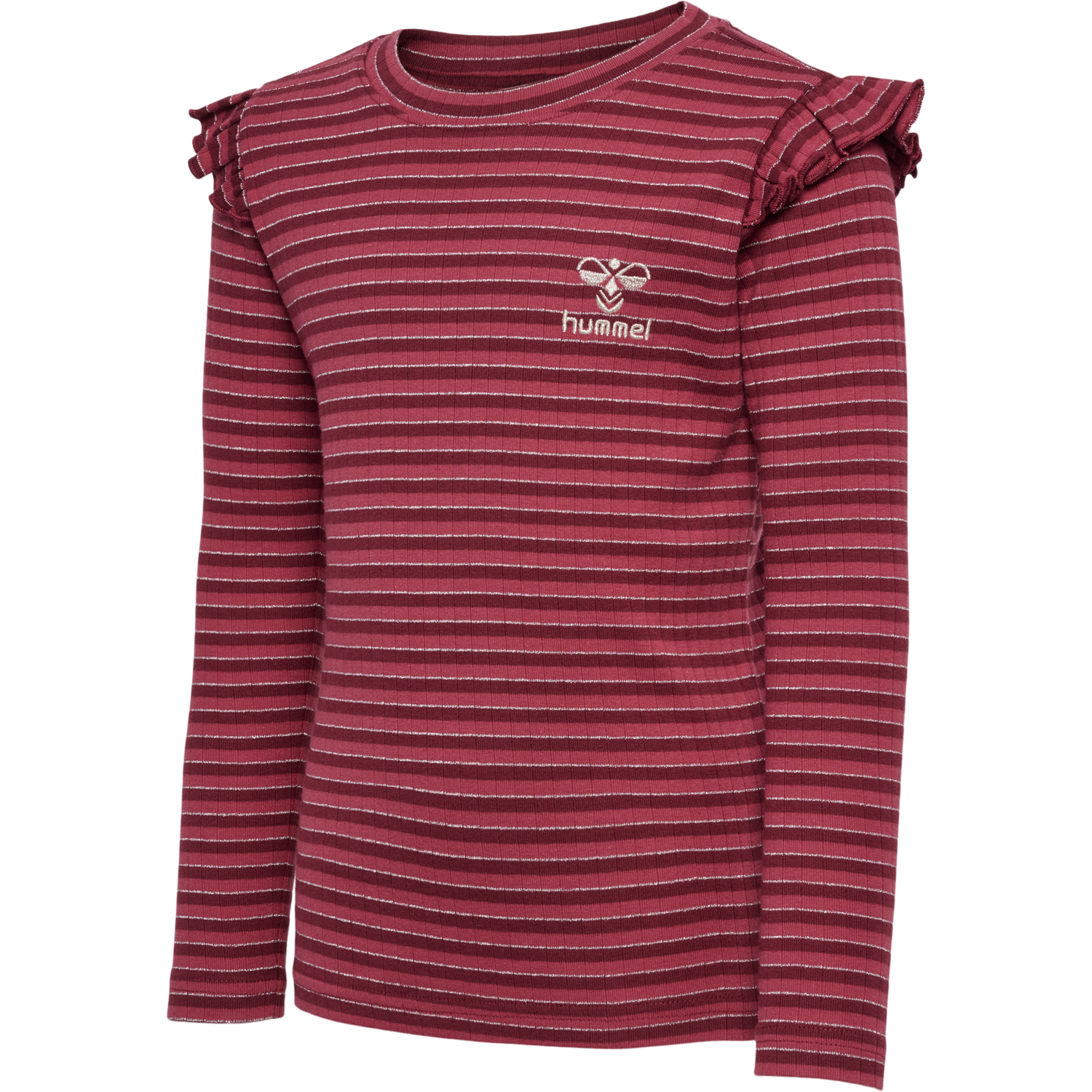 hmlMERLE T-SHIRT L/S, CORDOVAN, packshot