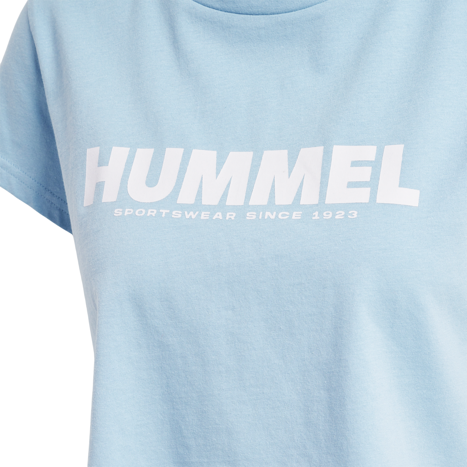 hmlLEGACY WOMAN CROPPED T-SHIRT, CELESTIAL BLUE, packshot