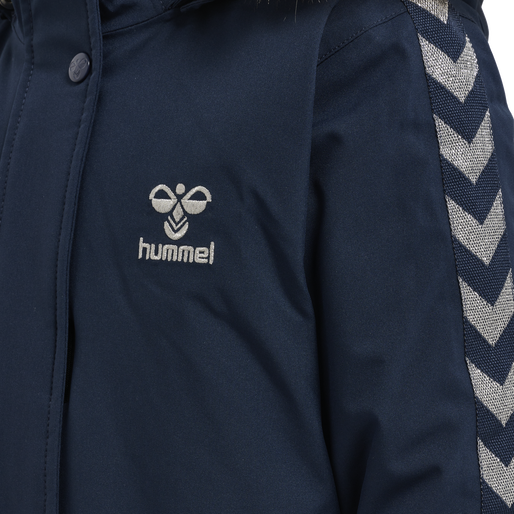 hmlLEAF TEX COAT, BLACK IRIS, packshot