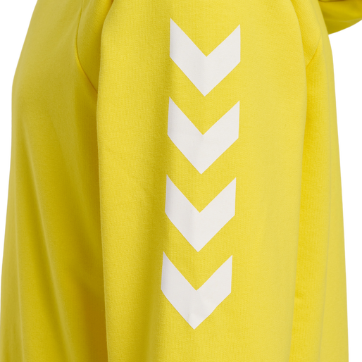 HUMMEL GO KIDS COTTON HOODIE, BLAZING YELLOW HUMMEL GO KIDS COTTON HOODIE, BLAZING YELLOW, packshot
