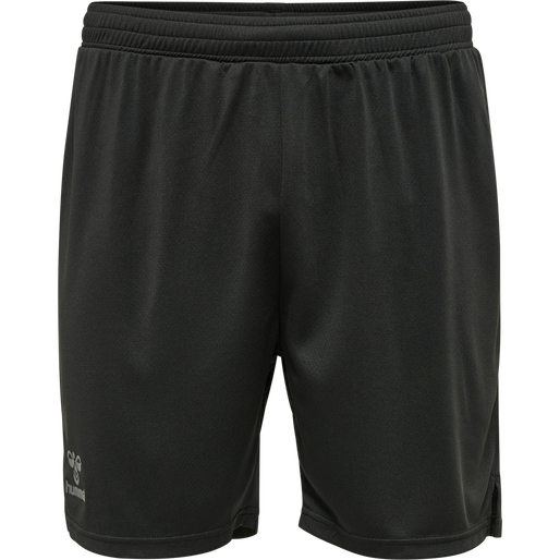 hmlONGRID POLY SHORTS, JET BLACK, packshot