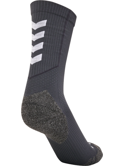 hmlPRO TRAINING SOCKS LOW, ASPHALT/WHITE, packshot