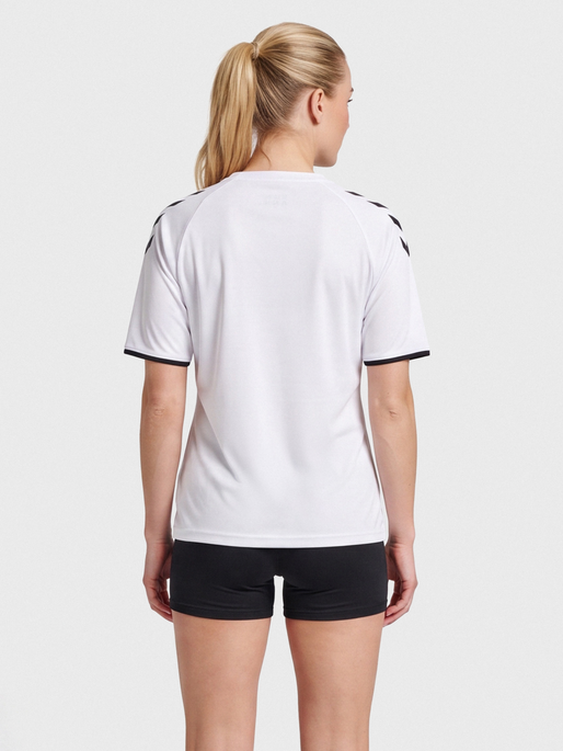 hmlCORE VOLLEY TEE WO, WHITE, model
