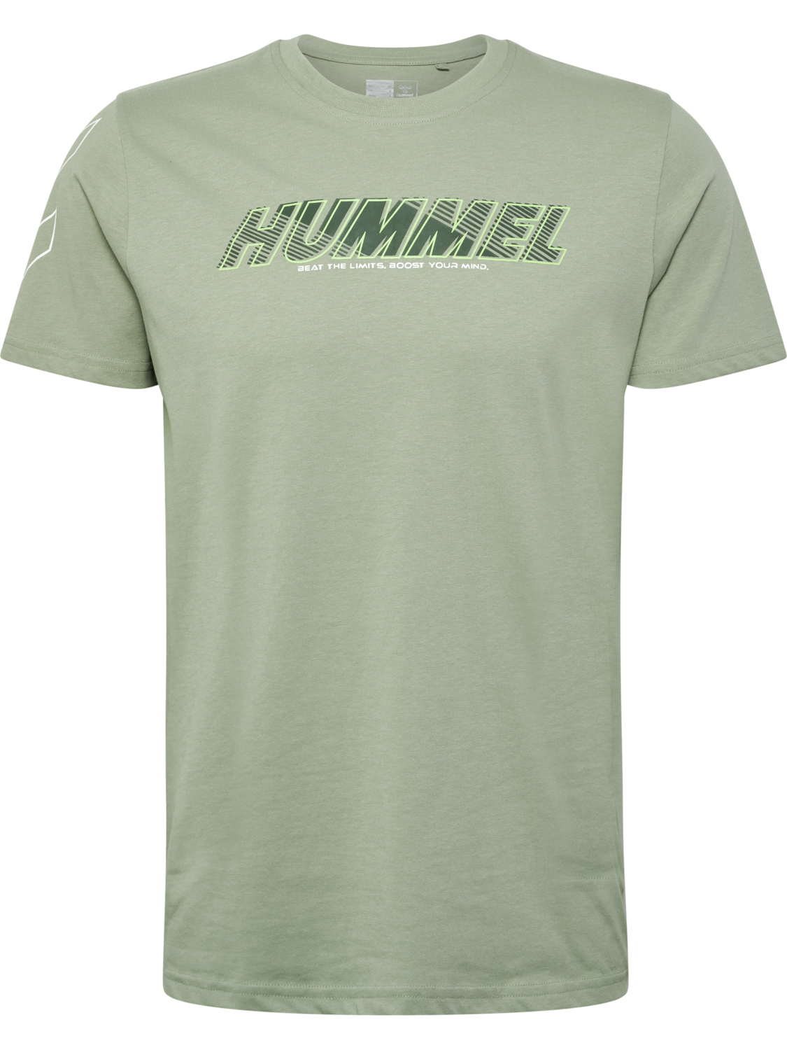 hmlTE EFFORT COTTON T-SHIRT, SEAGRASS, packshot