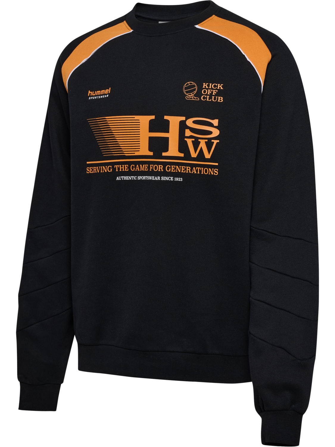 hmlOVERSIZED CREW HSW, BLACK, packshot