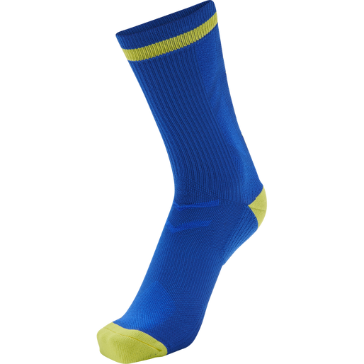 ELITE INDOOR SOCK LOW, TRUE BLUE/BLAZING YELLOW, packshot