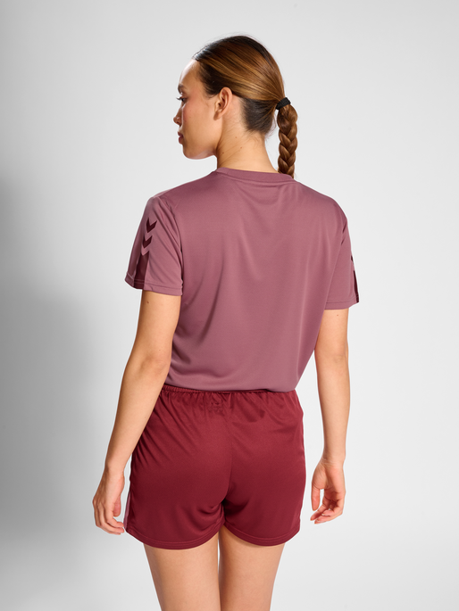 hummel ACTIVE PL JERSEY S/S WOMAN - MESA ROSE | hummelsport.de