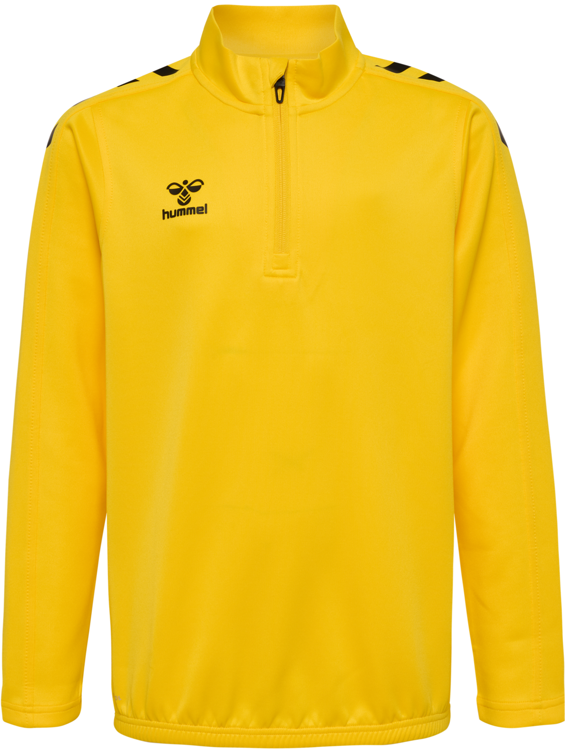 hmlCORE XK HALF ZIP POLY SWEAT KIDS, SPORTS YELLOW, packshot