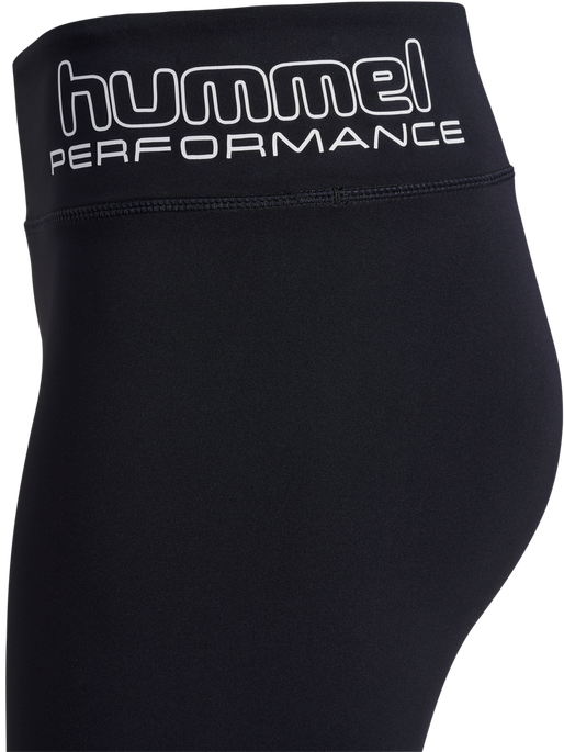 hmlTE FUNDAMENTAL MW TIGHT SHORTS, BLACK/WHITE hmlTE FUNDAMENTAL MW TIGHT SHORTS, BLACK/WHITE, packshot