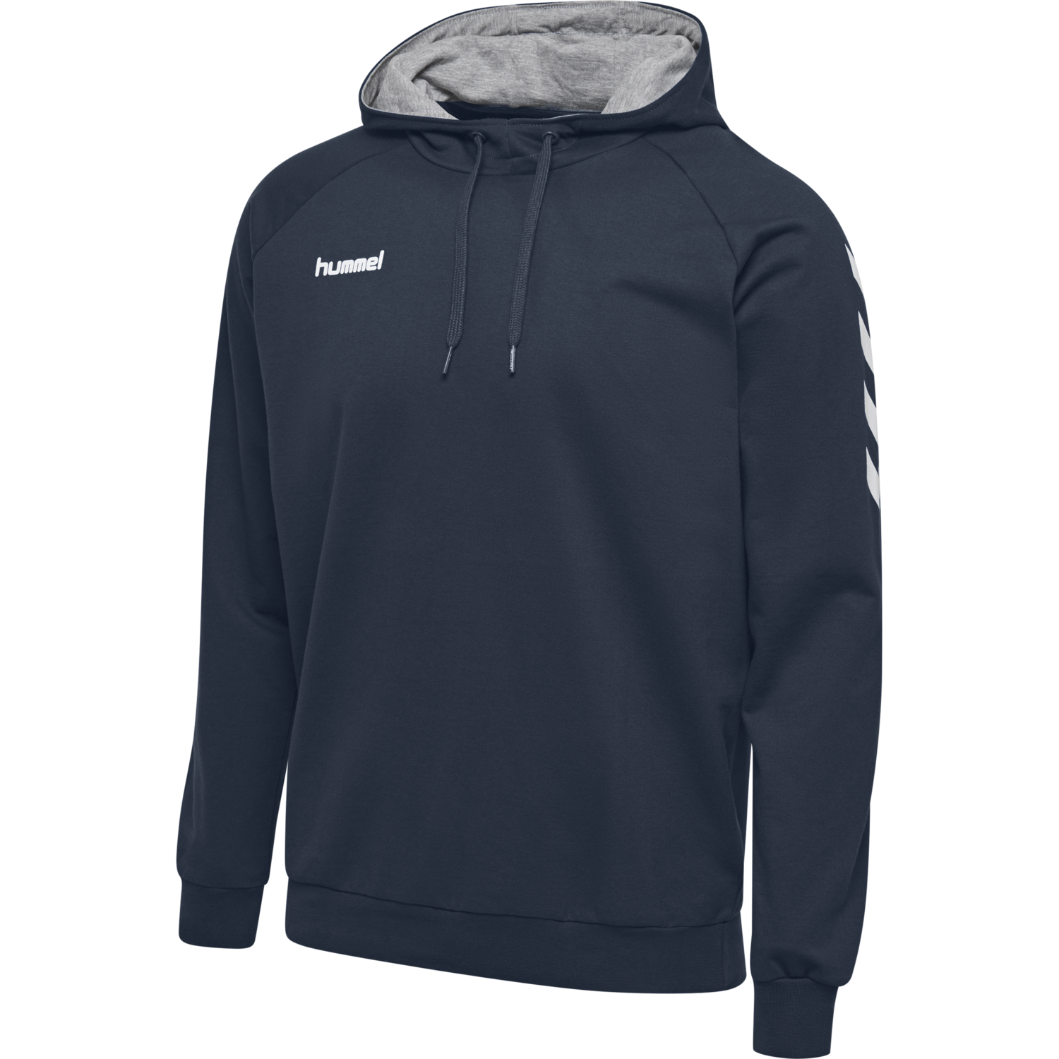 HUMMEL GO KIDS COTTON HOODIE, INDIA INK, packshot