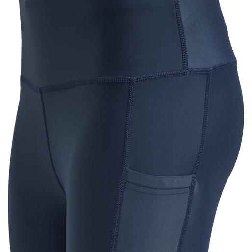 hmlTE TOLA HIGH WAIST TIGHTS, INSIGNIA BLUE, packshot