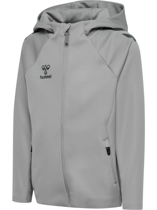 hmlCIMA 2.0 ZIP HOODIE KIDS, ALLOY hmlCIMA 2.0 ZIP HOODIE KIDS, ALLOY, packshot