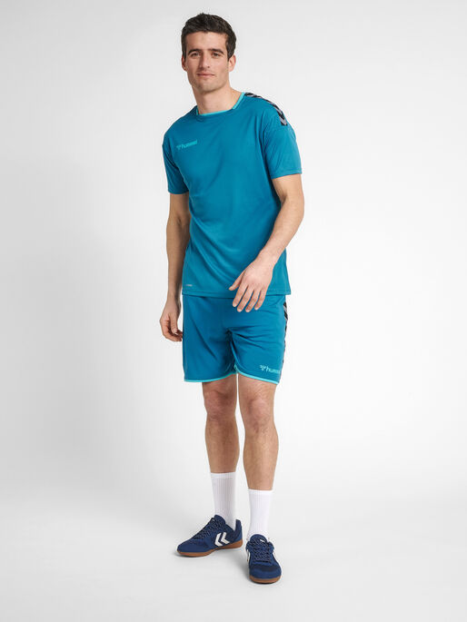 hmlAUTHENTIC POLY JERSEY S/S, CELESTIAL, model