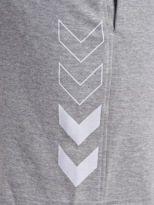 hmlELEMENTAL COTTON SHORTS, GREY MELANGE, packshot