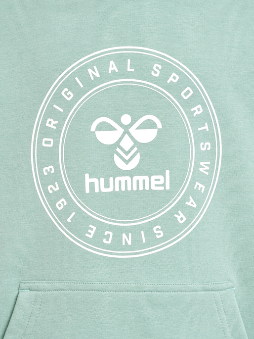 hmlCUATRO CIRCLE HOODIE, BLUE SURF, packshot