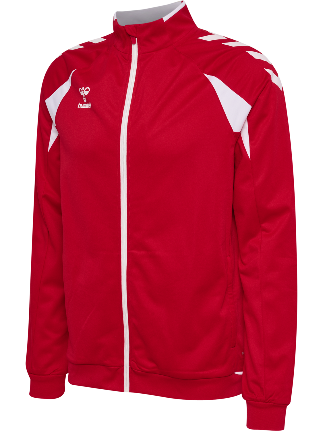 hmlCORE 2.0 TRACK ZIP JACKET, TRUE RED/WHITE, packshot