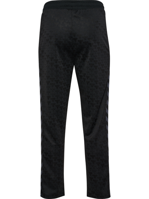 hmlARCHIVE REGULAR POLY PANTS AOP, BLACK/EBONY hmlARCHIVE REGULAR POLY PANTS AOP, BLACK/EBONY, packshot