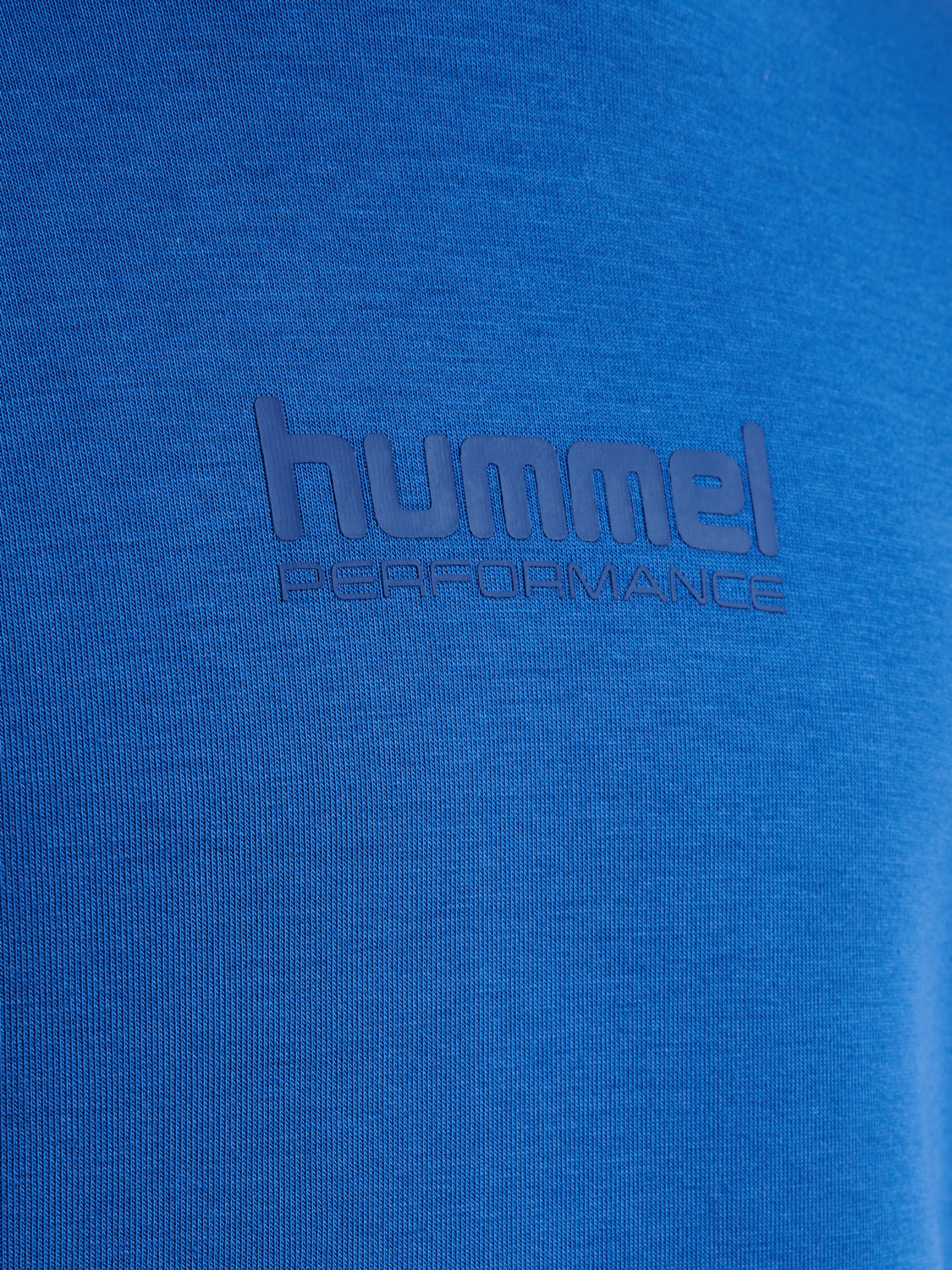 hmlJR FAST TECH FLEECE CREW, OLYMPIAN BLUE, packshot