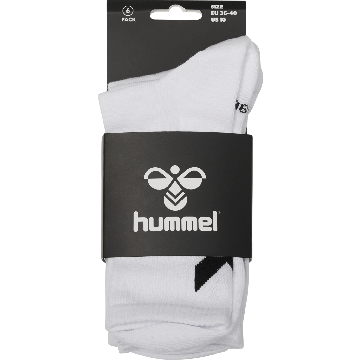 hmlCHEVRON 6-PACK SOCKS, WHITE, packshot