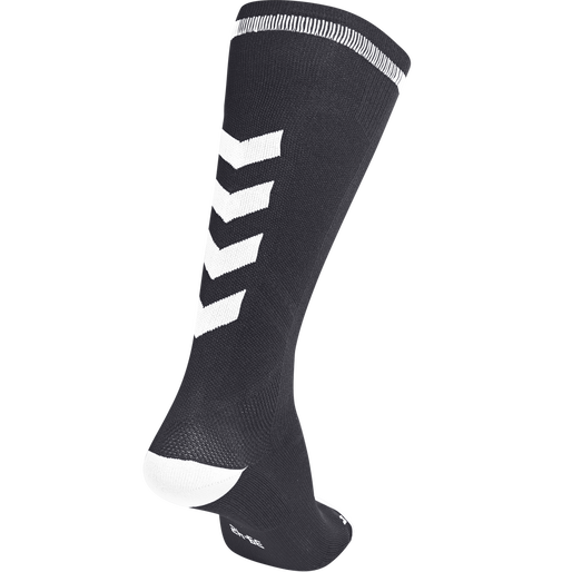ELITE INDOOR SOCK HIGH, BLACK/WHITE, packshot