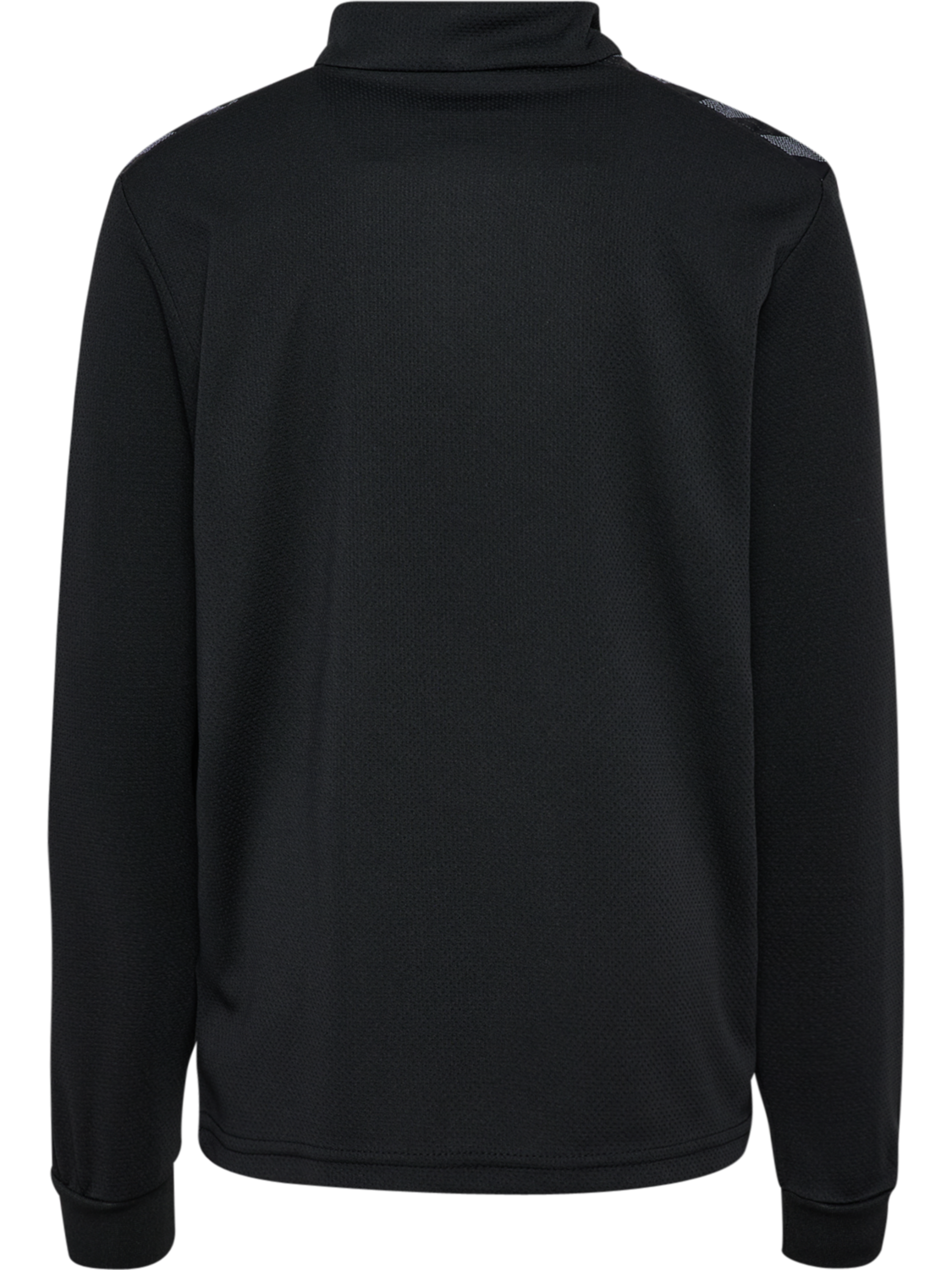 hmlAUTHENTIC HALF ZIP SWEAT KIDS, BLACK, packshot