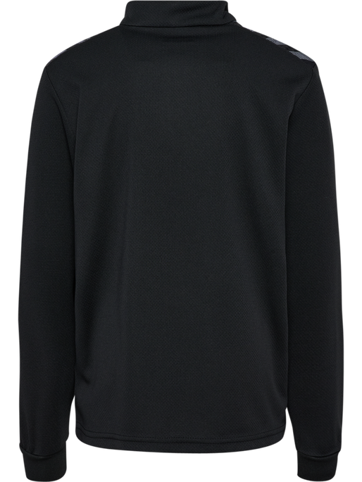 hmlAUTHENTIC HALF ZIP SWEAT KIDS, BLACK hmlAUTHENTIC HALF ZIP SWEAT KIDS, BLACK, packshot