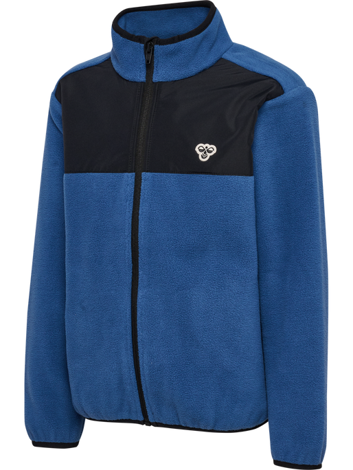 hmlJR FLEECE ZIP JACKET, TRUE NAVY, packshot
