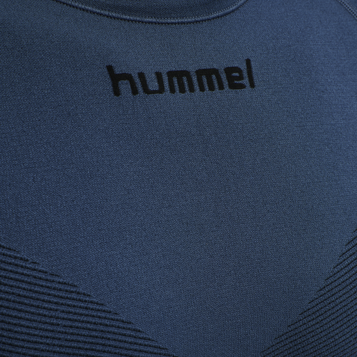 HUMMEL FIRST SEAMLESS JERSEY S/S , DARK DENIM, packshot