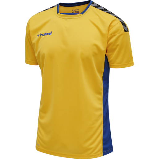 hmlAUTHENTIC POLY JERSEY S/S, SPORTS YELLOW/TRUE BLUE hmlAUTHENTIC POLY JERSEY S/S, SPORTS YELLOW/TRUE BLUE, packshot