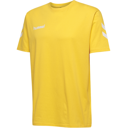 HUMMEL GO KIDS COTTON T-SHIRT S/S, SPORTS YELLOW, packshot