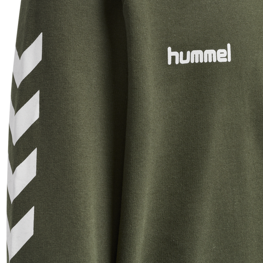 HUMMEL GO KIDS COTTON HOODIE, GRAPE LEAF, packshot