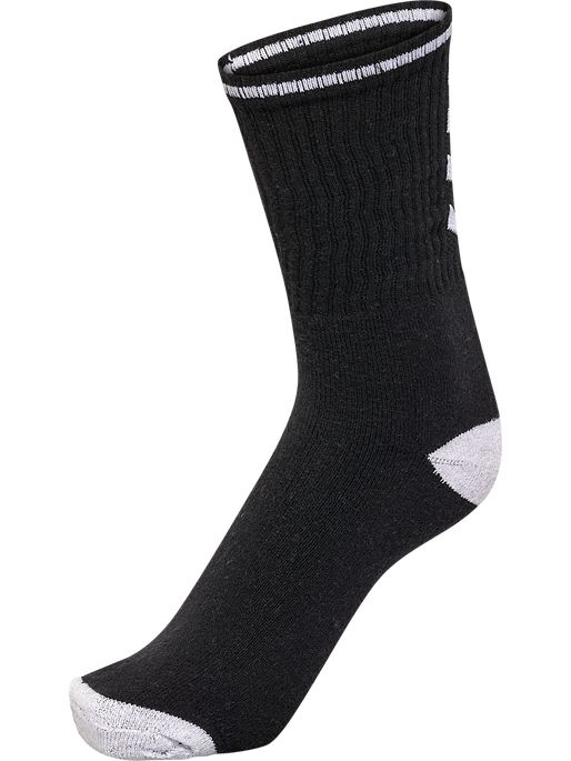 hml3-PACK SINGLE STRIPE CREW SOCK, BLACK hml3-PACK SINGLE STRIPE CREW SOCK, BLACK, packshot