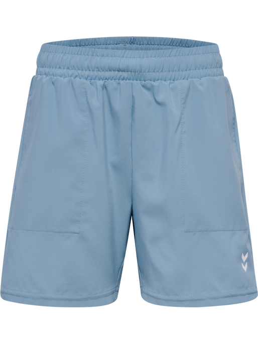 hmlJR PULSE WORKOUT SHORTS, FADED DENIM, packshot